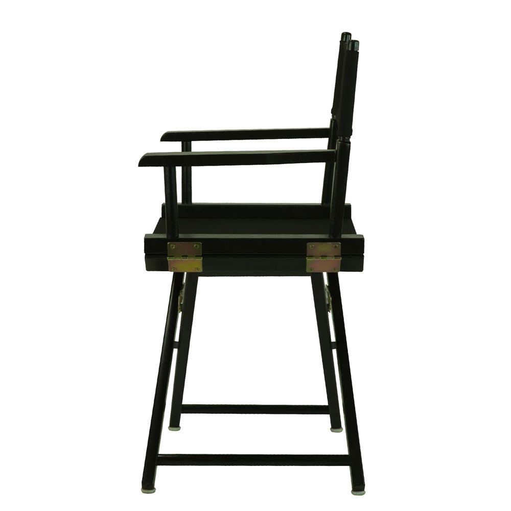 18" Director's Chair Black Frame-Black Canvas