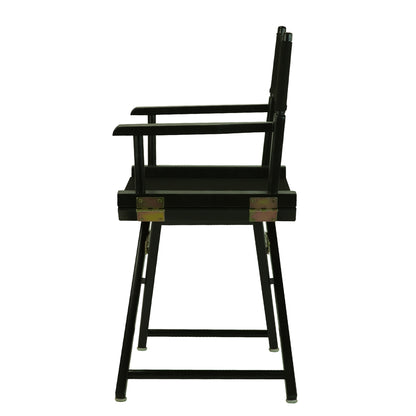 18" Director's Chair Black Frame-Black Canvas