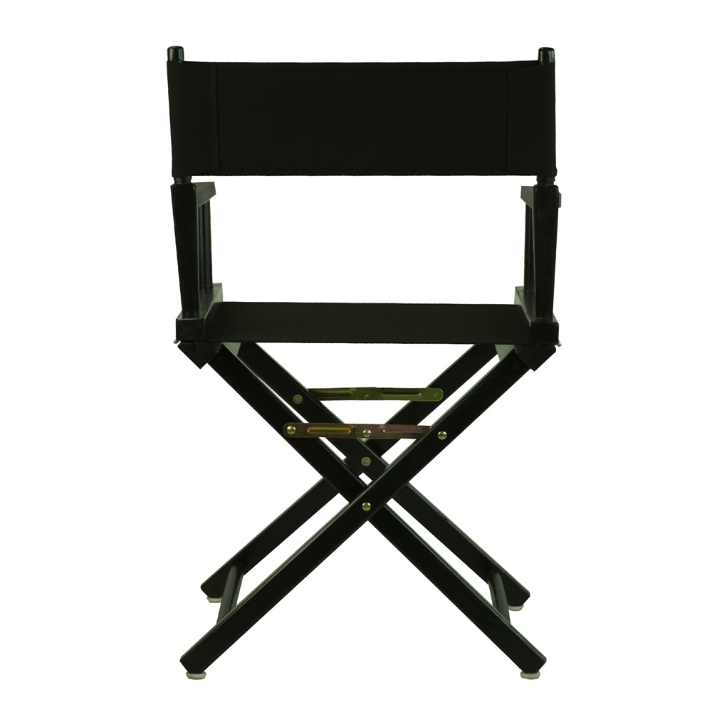 18" Director's Chair Black Frame-Black Canvas