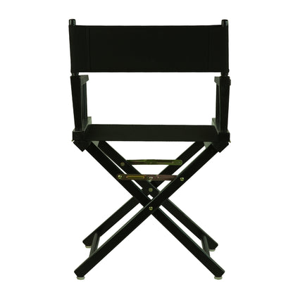 18" Director's Chair Black Frame-Black Canvas
