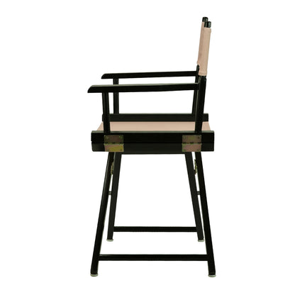18" Director's Chair Black Frame-Tan Canvas