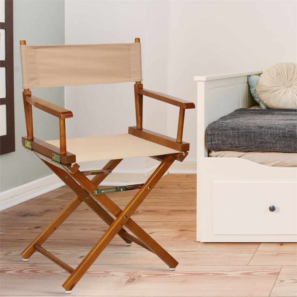 18" Director's Chair Honey Oak Frame-Tan Canvas