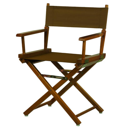 18" Director's Chair Honey Oak Frame-Brown Canvas