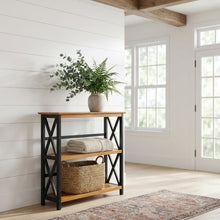 Wooden Bookcase in Rich Walnut Finish with Adjustable Shelves