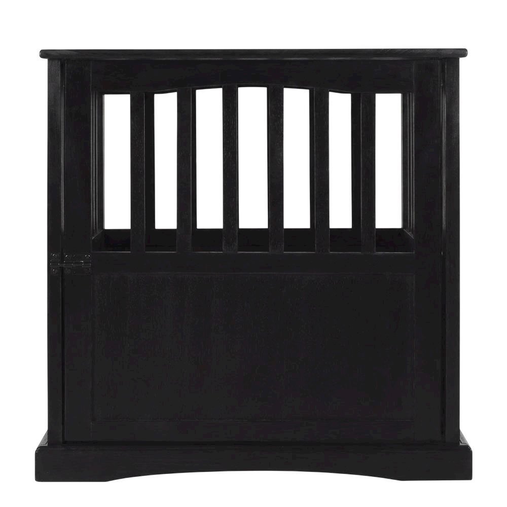 Black End Table with Modern Design and Sturdy Construction