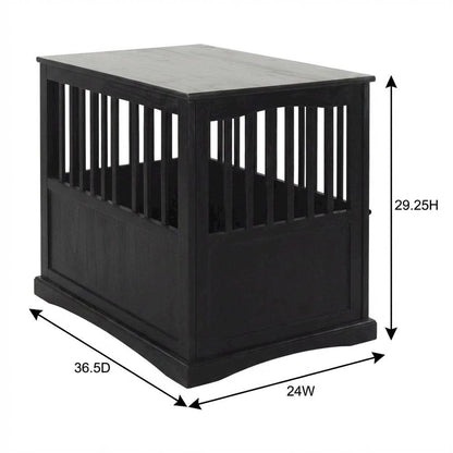 Black End Table with Modern Design and Sturdy Construction