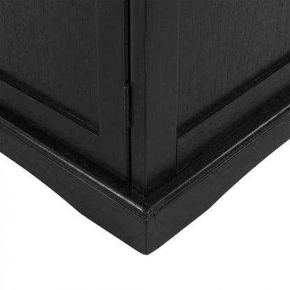 Black End Table with Modern Design and Sturdy Construction