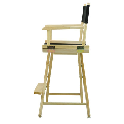 24" Director's Chair Natural Frame-Black Canvas