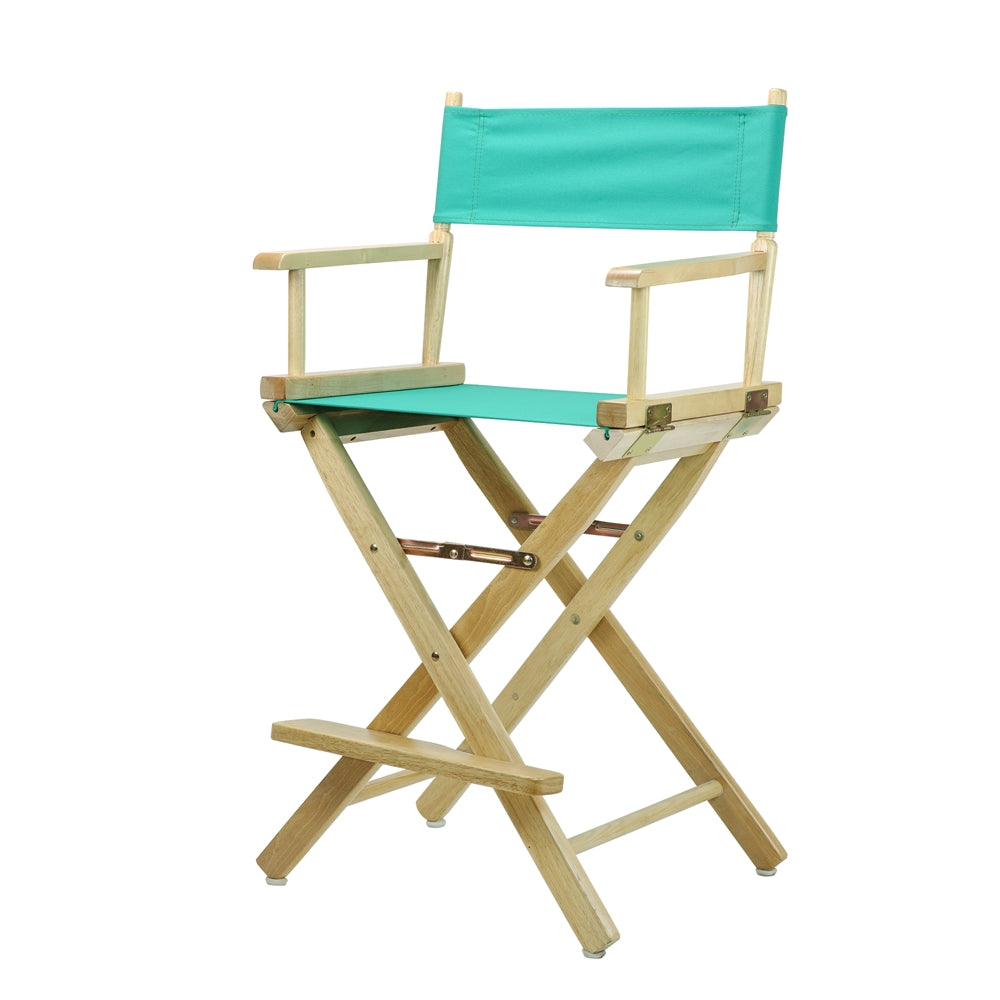 24" Director's Chair Natural Frame-Teal Canvas
