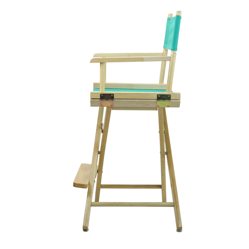 24" Director's Chair Natural Frame-Teal Canvas