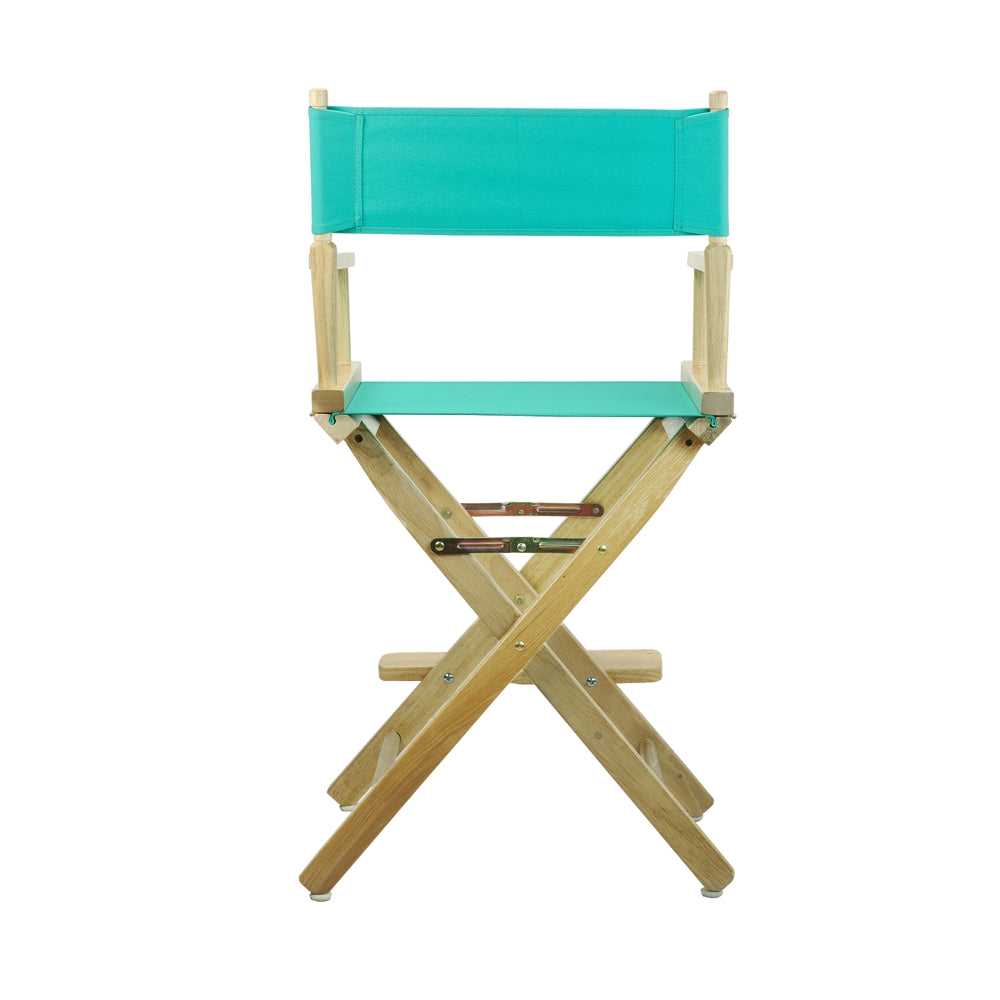 24" Director's Chair Natural Frame-Teal Canvas
