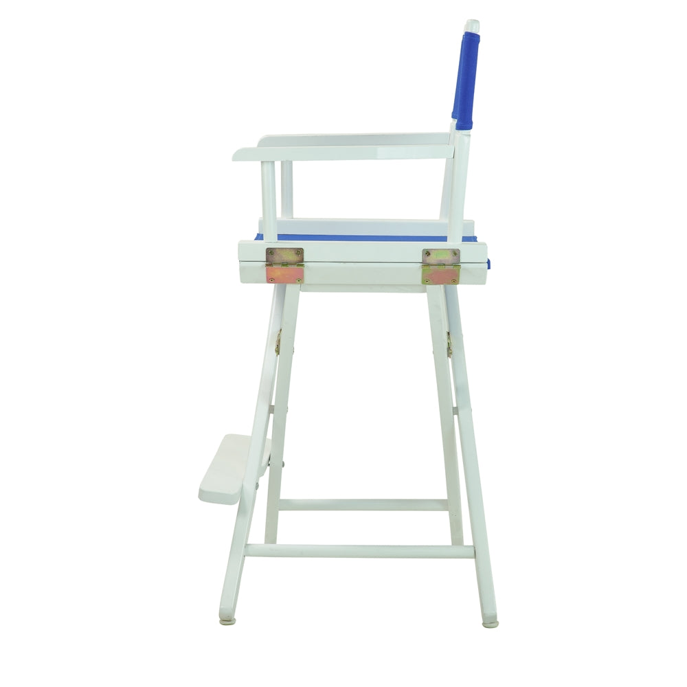 24" Director's Chair White Frame-Royal Blue Canvas