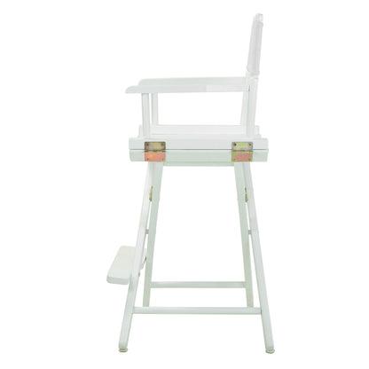 24" Director's Chair White Frame-White Canvas