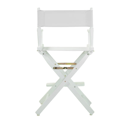 24" Director's Chair White Frame-White Canvas