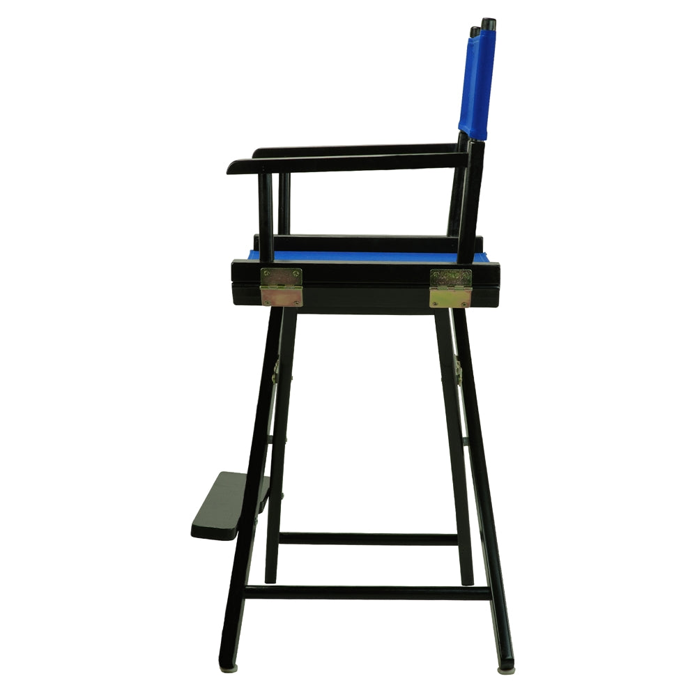 24" Director's Chair Black Frame-Royal Blue Canvas