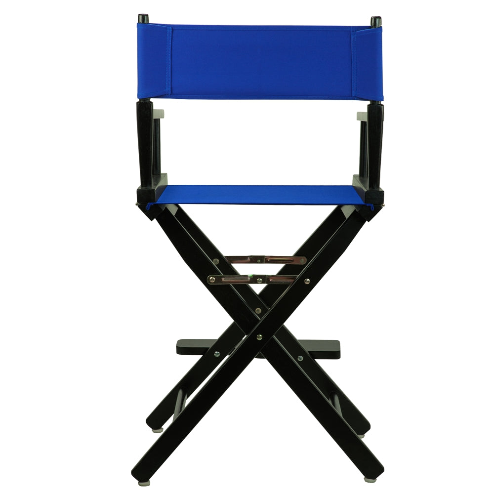 24" Director's Chair Black Frame-Royal Blue Canvas