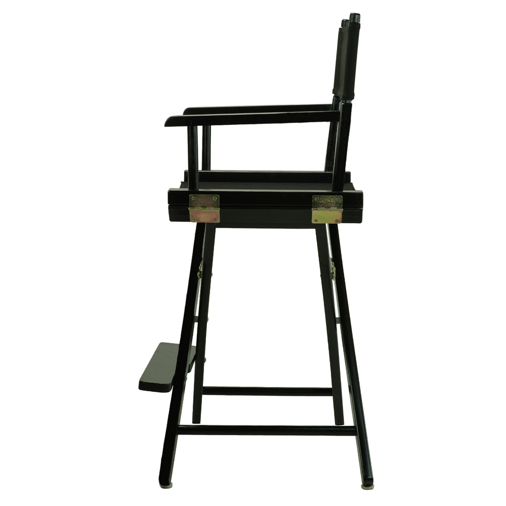24" Director's Chair Black Frame-Black Canvas