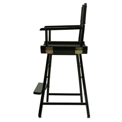 24" Director's Chair Black Frame-Black Canvas