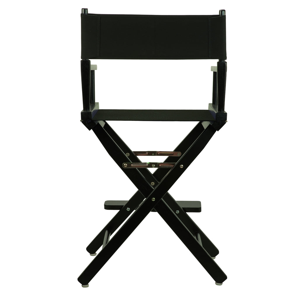 24" Director's Chair Black Frame-Black Canvas