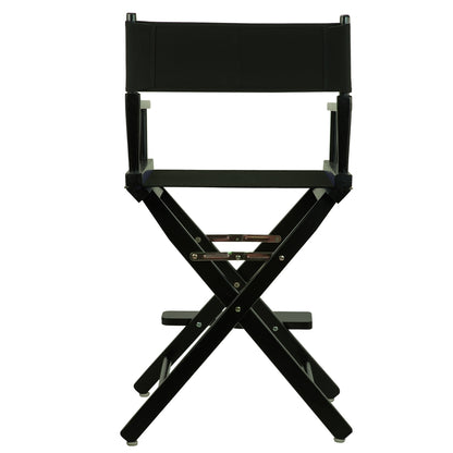 24" Director's Chair Black Frame-Black Canvas