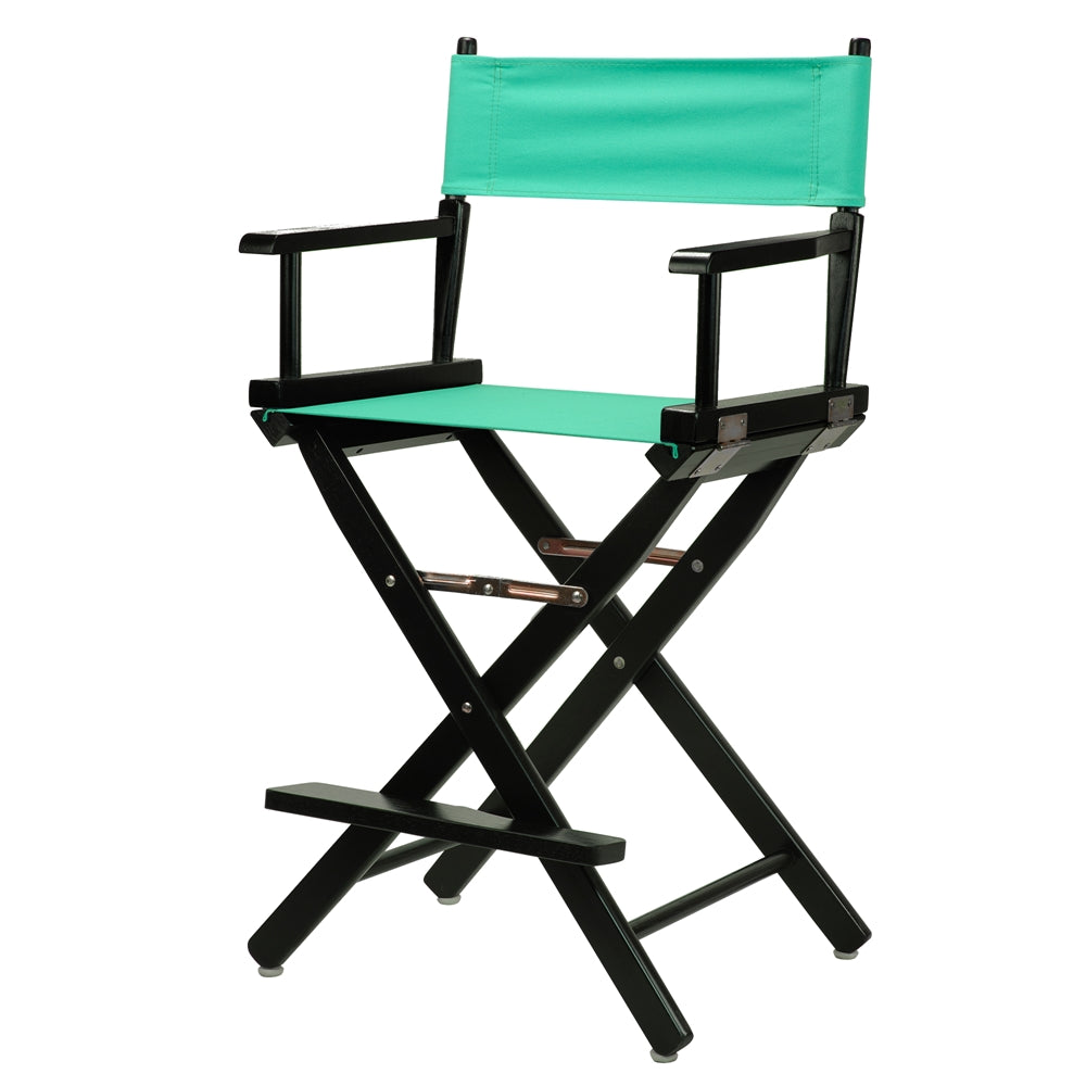 24" Director's Chair Black Frame-Teal Canvas