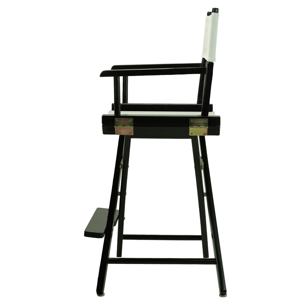 24" Director's Chair Black Frame-Gray Canvas