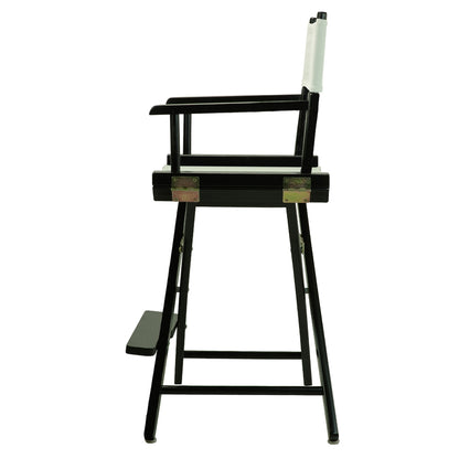 24" Director's Chair Black Frame-Gray Canvas