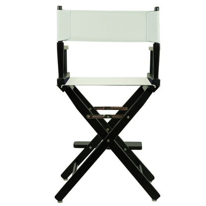 24" Director's Chair Black Frame-Gray Canvas
