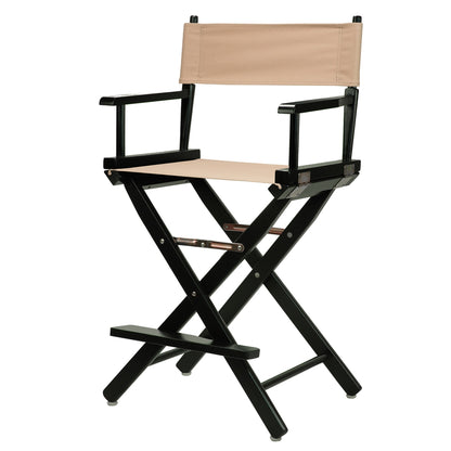 24" Director's Chair Black Frame-Tan Canvas