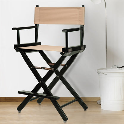 24" Director's Chair Black Frame-Tan Canvas