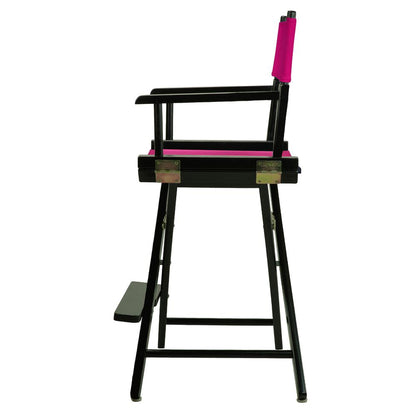 24" Director's Chair Black Frame-Magenta Canvas