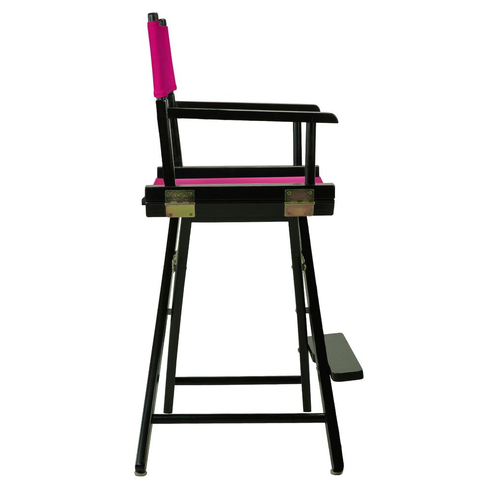 24" Director's Chair Black Frame-Magenta Canvas