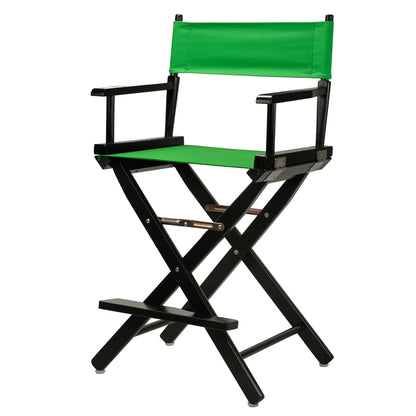 24" Director's Chair Black Frame-Green Canvas