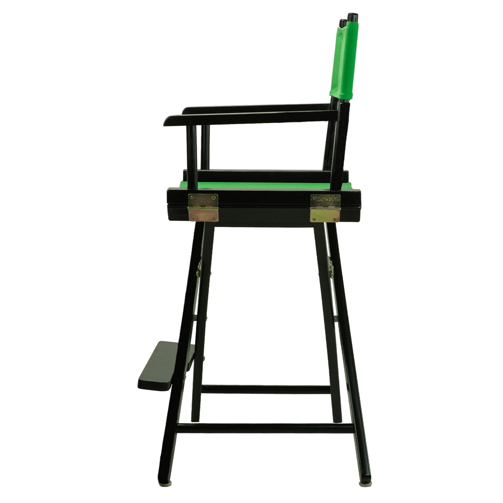 24" Director's Chair Black Frame-Green Canvas