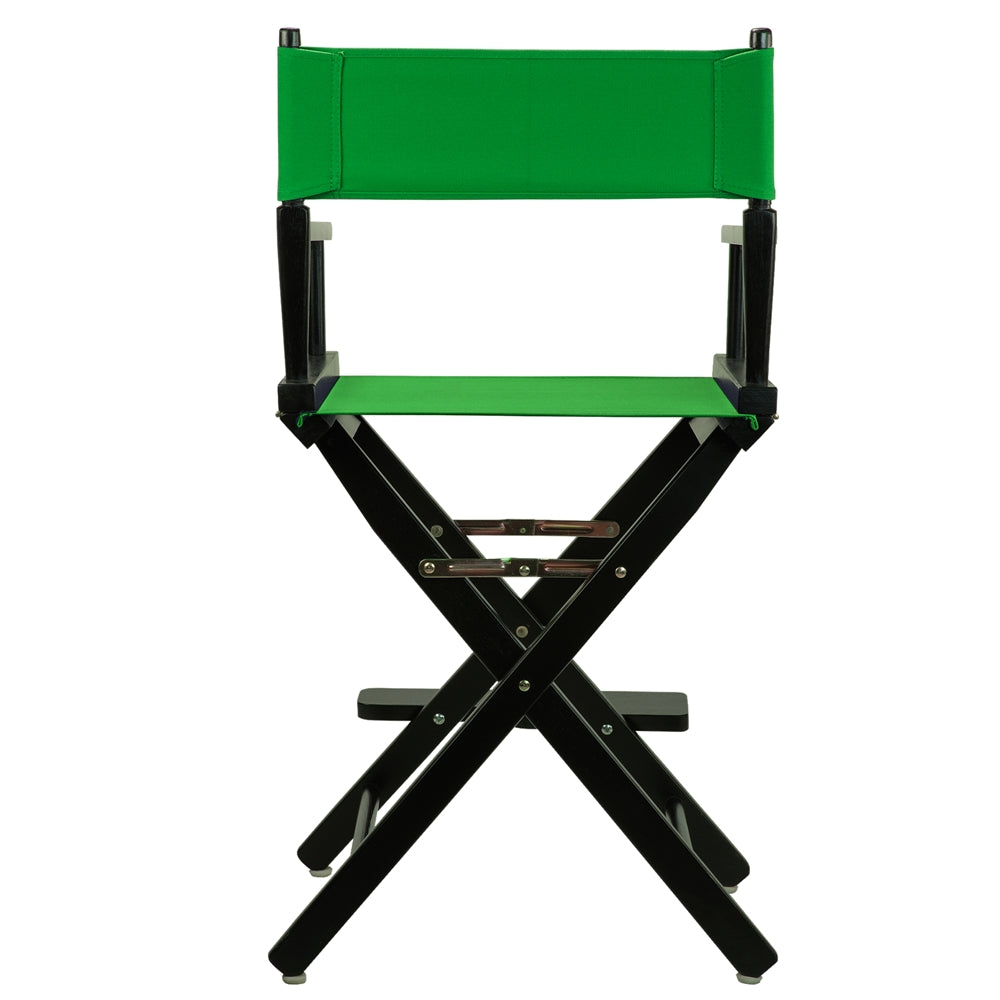 24" Director's Chair Black Frame-Green Canvas