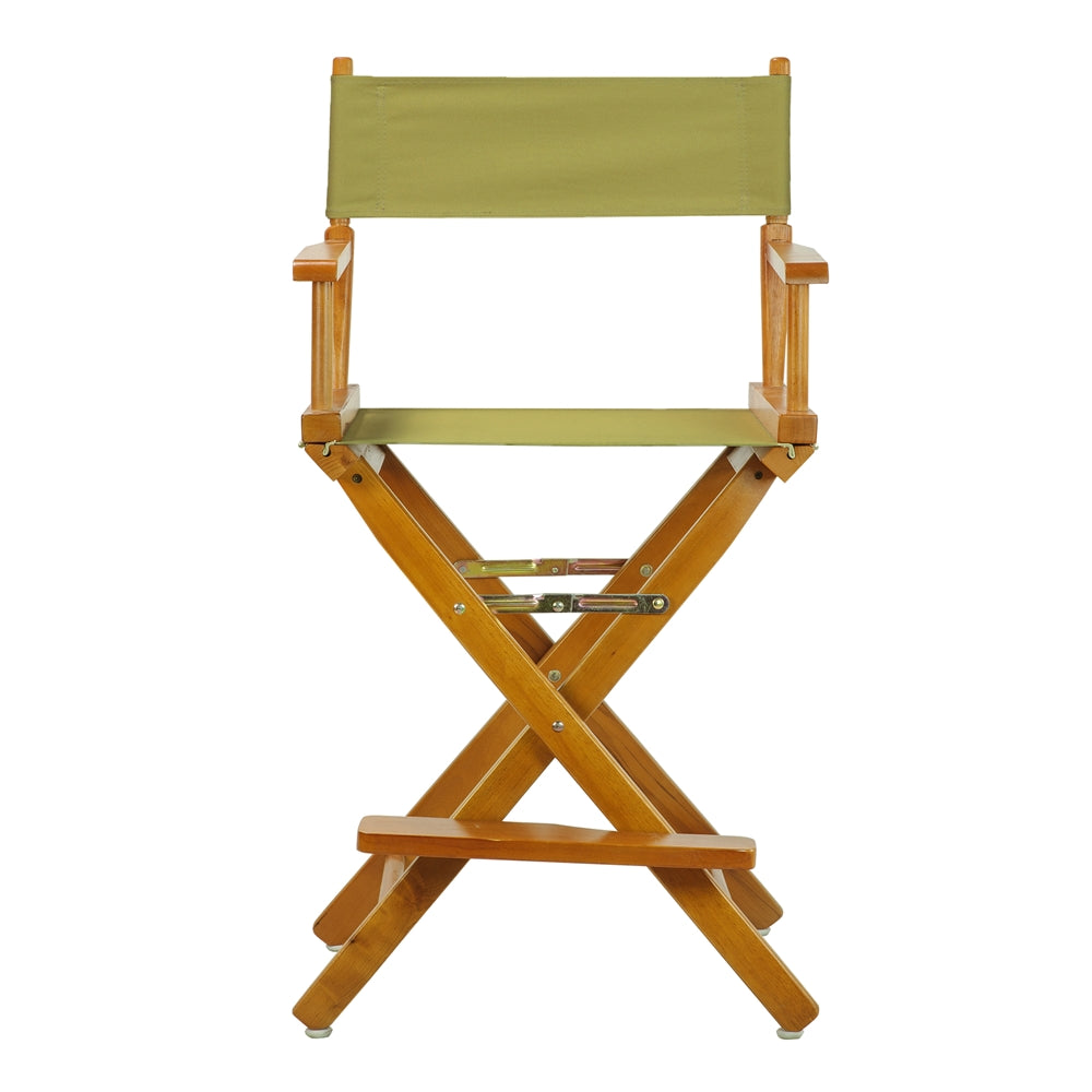 24" Director's Chair Honey Oak Frame-Navy Blue Canvas