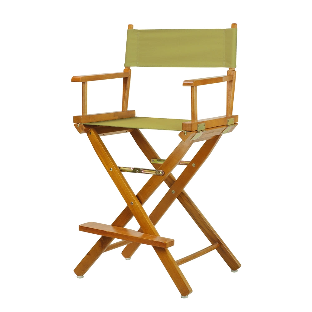 24" Director's Chair Honey Oak Frame-Navy Blue Canvas