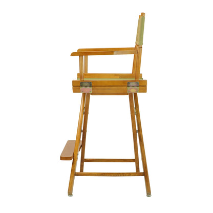 24" Director's Chair Honey Oak Frame-Navy Blue Canvas