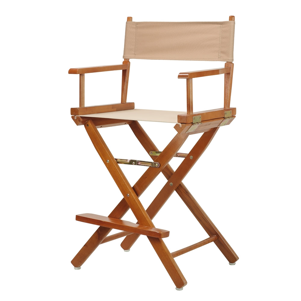 24" Director's Chair Honey Oak Frame-Tan Canvas