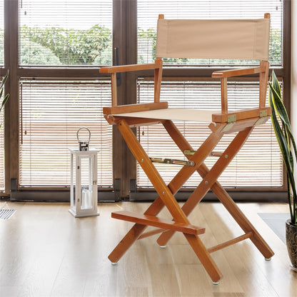 24" Director's Chair Honey Oak Frame-Tan Canvas