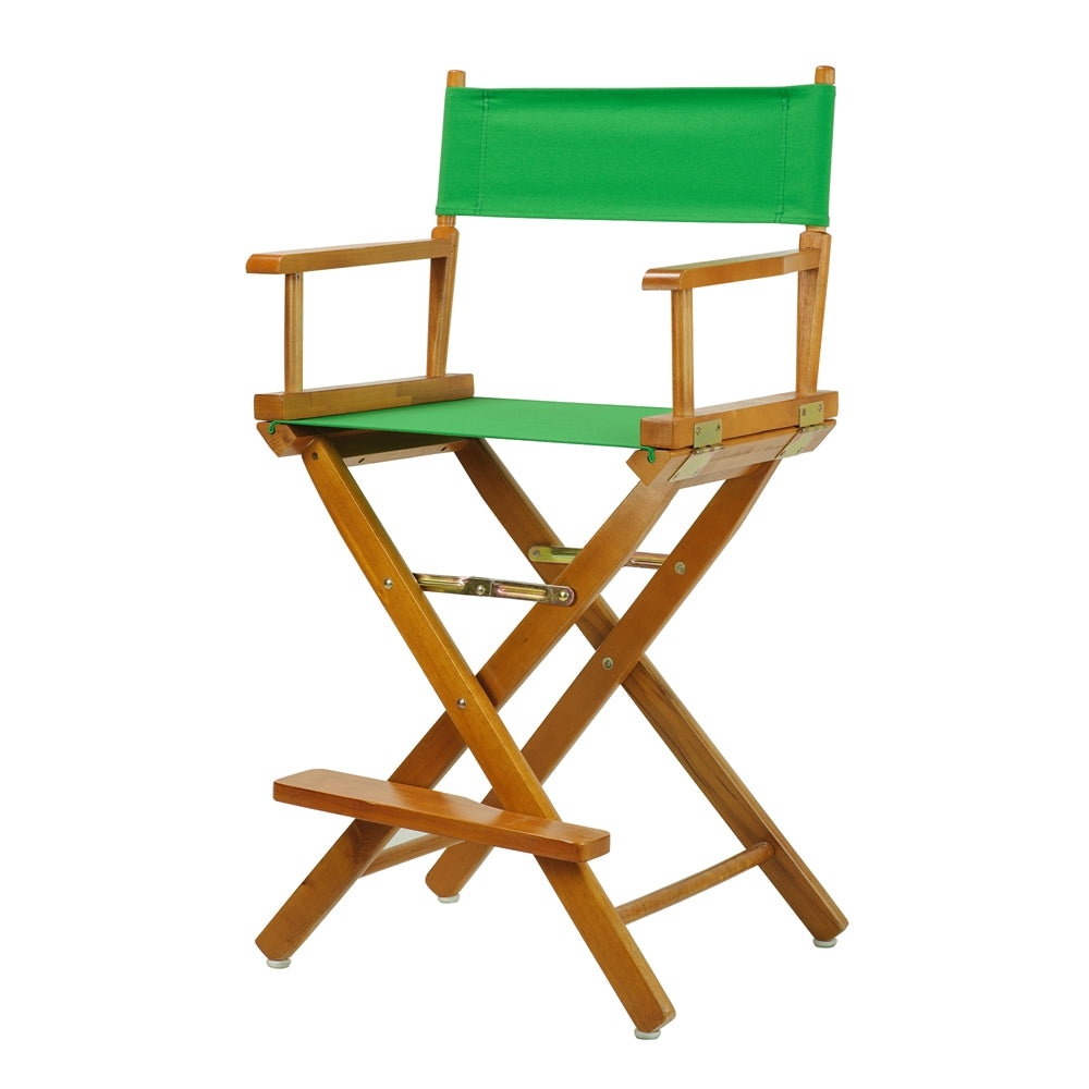 24" Director's Chair Honey Oak Frame-Green Canvas