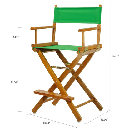 24" Director's Chair Honey Oak Frame-Green Canvas