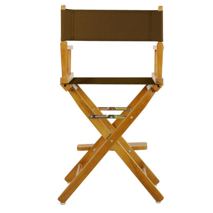24" Director's Chair Honey Oak Frame-Brown Canvas