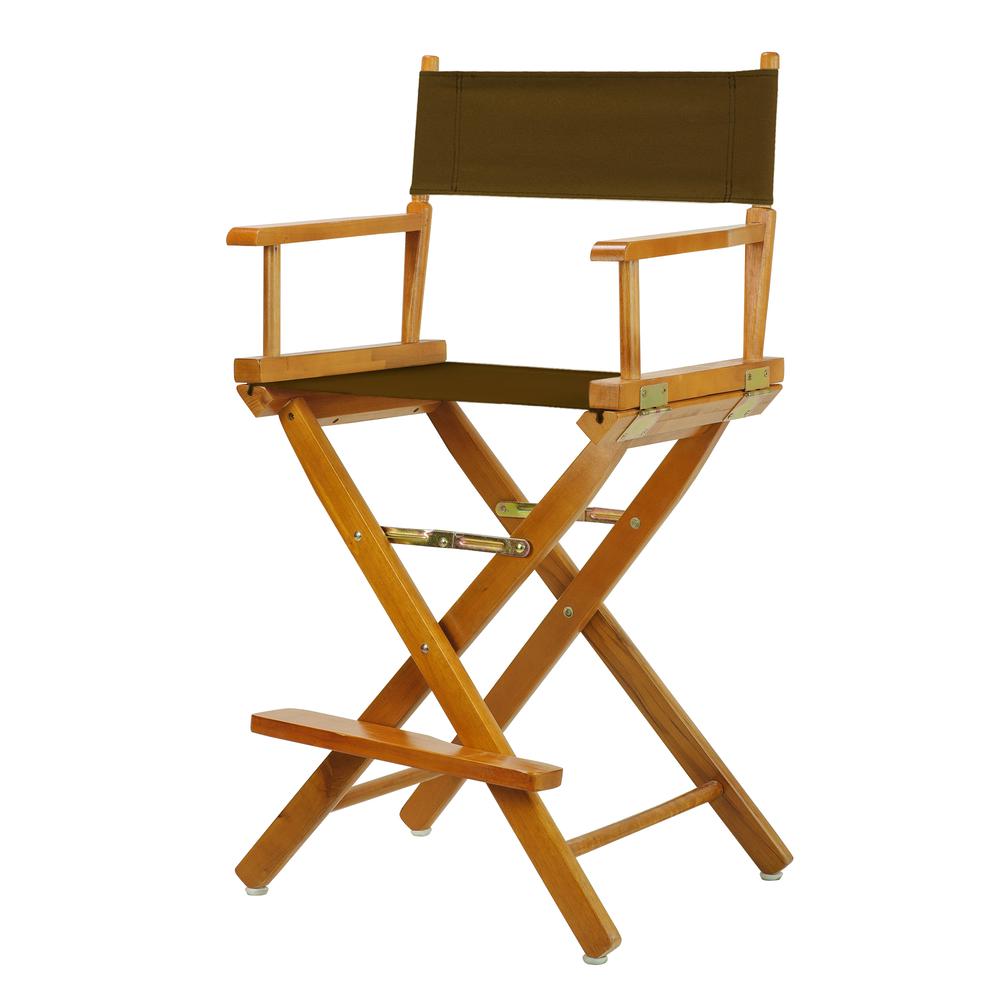 24" Director's Chair Honey Oak Frame-Brown Canvas