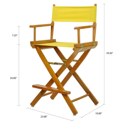 24" Director's Chair Honey Oak Frame-Royal Blue Canvas