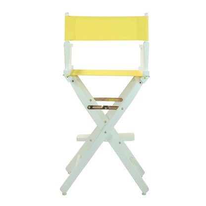 30" Director's Chair White Frame-Yellow Canvas