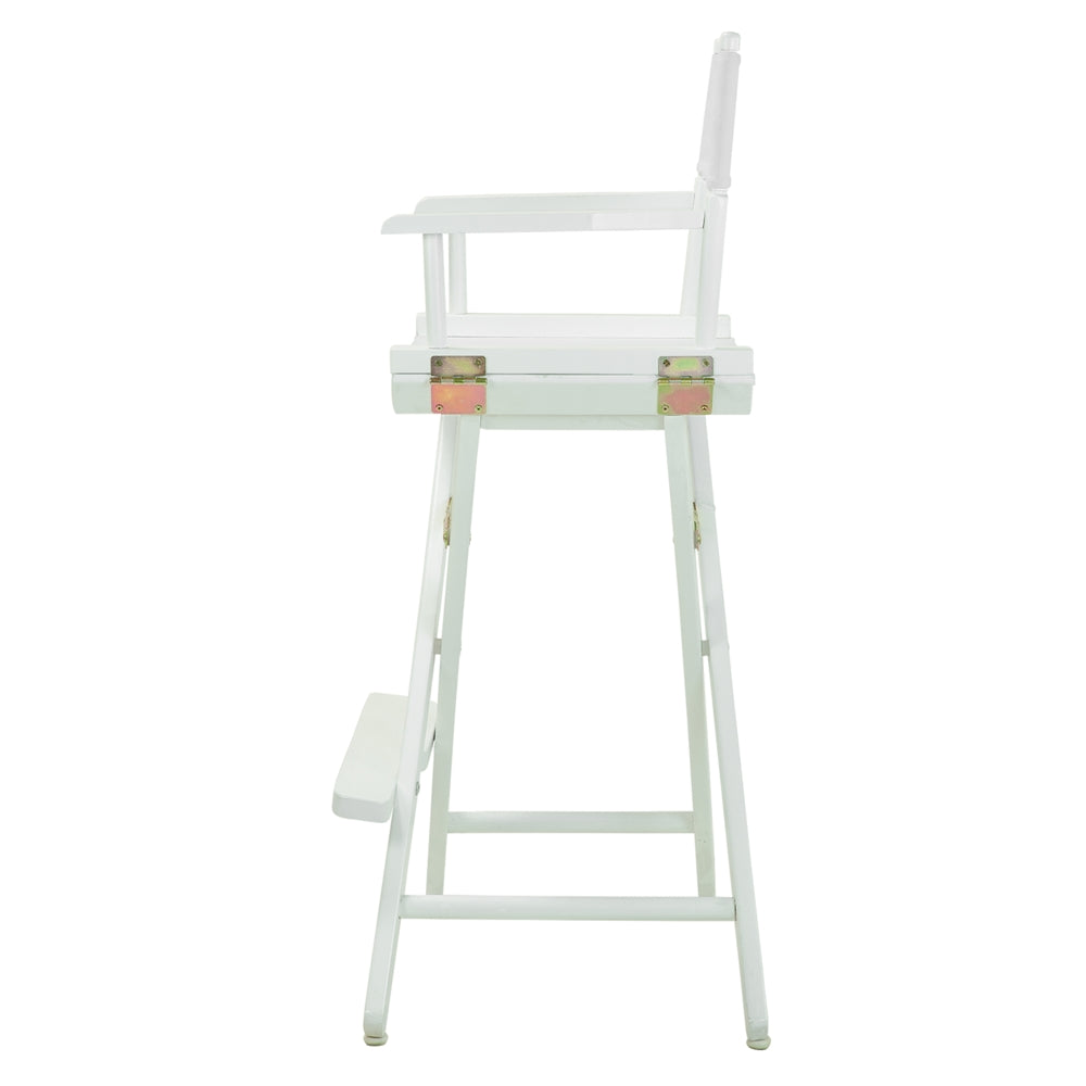 30" Director's Chair White Frame-White Canvas