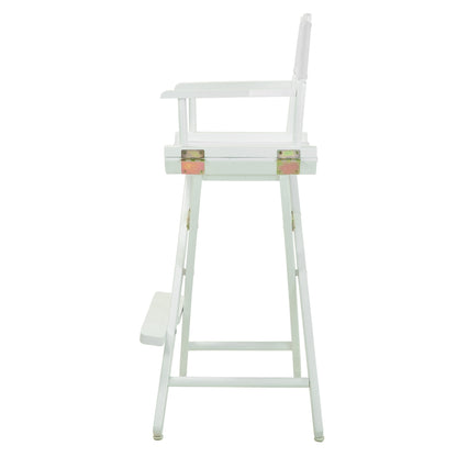 30" Director's Chair White Frame-White Canvas