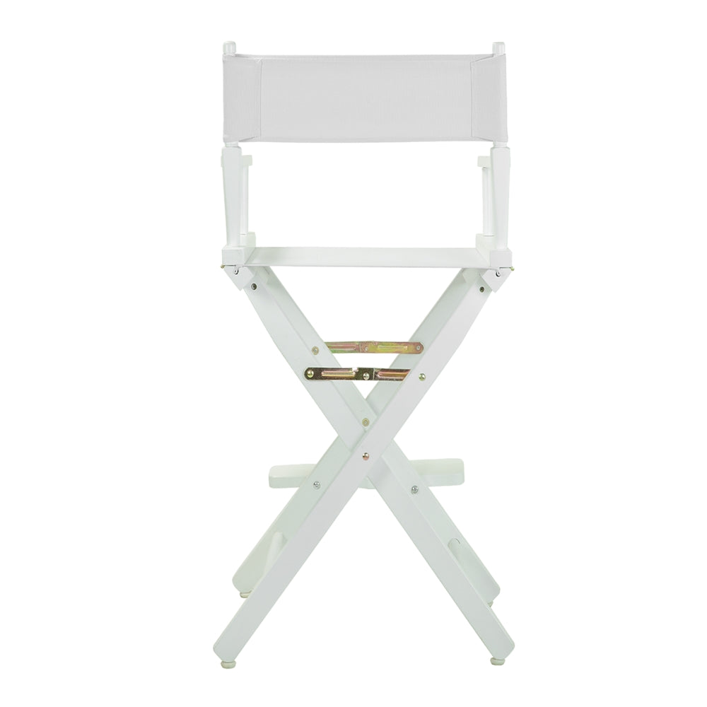 30" Director's Chair White Frame-White Canvas