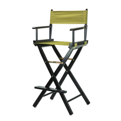 30" Director's Chair Black Frame-Olive Canvas